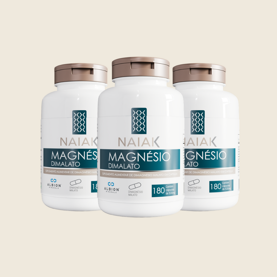 Combo: Magnésio Dimalato 180 cápsulas