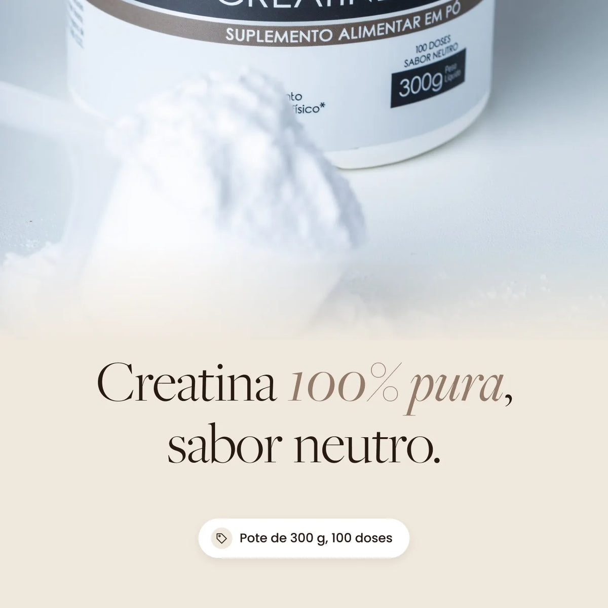 Creatine Pure Naiak: creatina 100% pura, sabor neutro