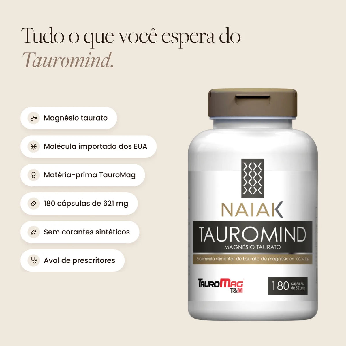 Destaques do Tauromind Naiak: magnésio taurato, matéria-prima TauroMag e molécula importada dos EUA